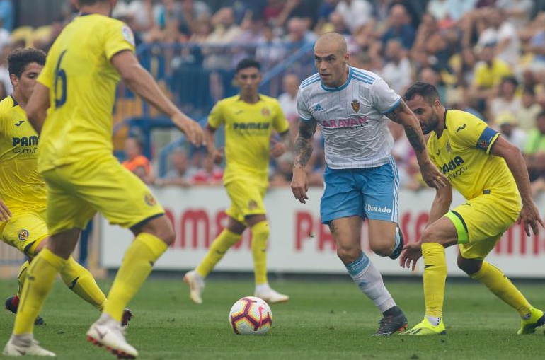Jorge Pombo durante el encuentro de pretemporada contra el Villarreal CF Jorge Pombo durante el encuentro de pretemporada contra el Villarreal CF