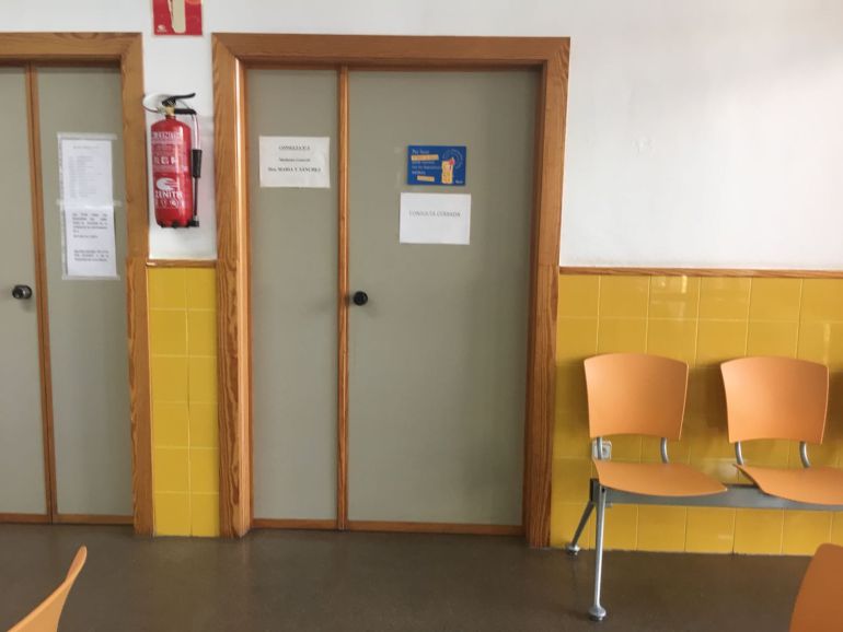 Imagen de las consultas cerradas, sin previo aviso, en el centro de salud de Churra Imagen de las consultas cerradas, sin previo aviso, en el centro de salud de Churra