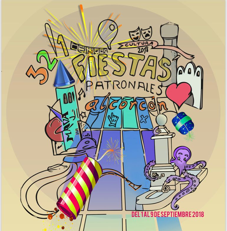 Cartel de las fiestas patronales de Alcorcón 2018. Cartel de las fiestas patronales de Alcorcón 2018.