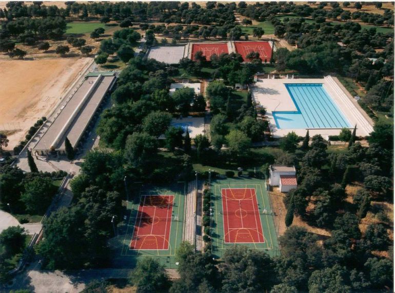 Vista aérea del complejo deportivo Vista aérea del complejo deportivo