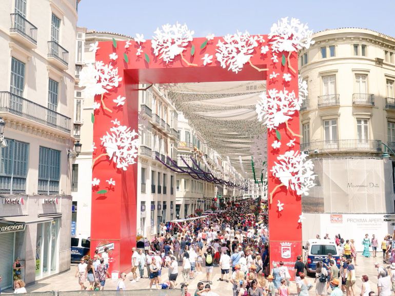 Portada de la feria del centro (Málaga) Portada de la feria del centro (Málaga)