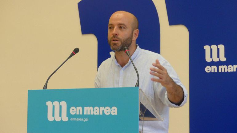 Luís Villares durante una comparecencia en la sede de En Marea Luís Villares durante una comparecencia en la sede de En Marea