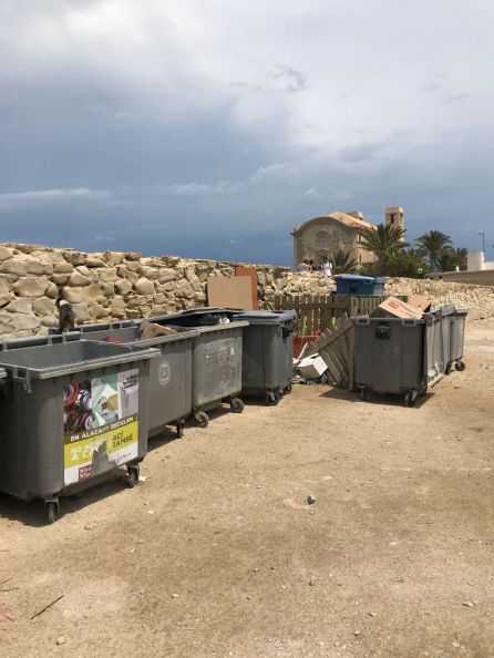 La basura junto con gatos y gaviotas, se acumula junto a la muralla, declarada Conjunto histórico en 1964 La basura junto con gatos y gaviotas, se acumula junto a la muralla, declarada Conjunto histórico en 1964