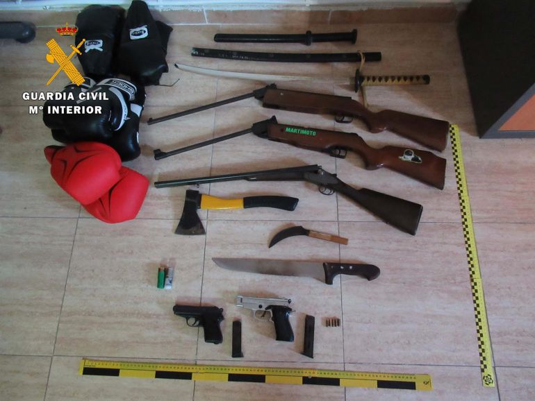 Incautación de armas en la Operación Honer Incautación de armas en la Operación Honer