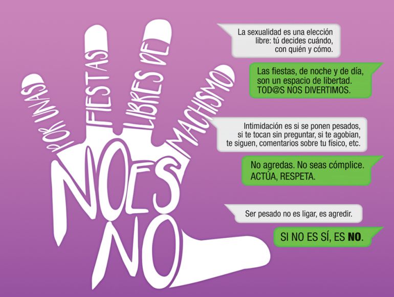 Cartel del 'Punto Violeta' de las fiestas Cartel del 'Punto Violeta' de las fiestas