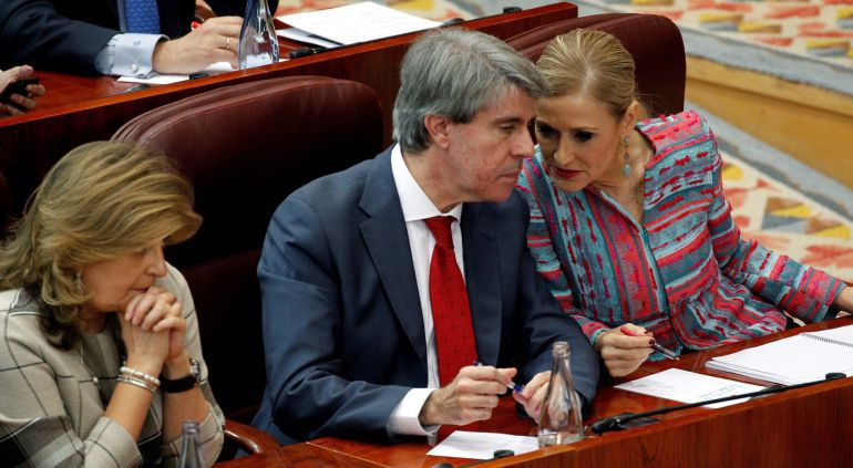 Ángel Garrido y Cristina Cifuentes en la Asamblea el pasado 4 de abril Ángel Garrido y Cristina Cifuentes en la Asamblea el pasado 4 de abril
