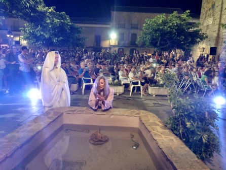 El Milagro de la Fuente Santa, que logró emocionar al público El Milagro de la Fuente Santa, que logró emocionar al público