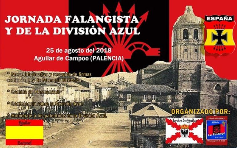 Un acto de Falange y el homenaje a la División Azul desatan la polémica en Aguilar Un acto de Falange y el homenaje a la División Azul desatan la polémica en Aguilar