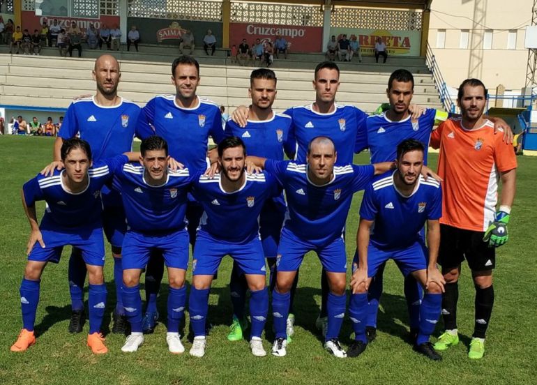 Once inicial que presentó Juan Pedro Ramos en Coria en el primer partido de liga Once inicial que presentó Juan Pedro Ramos en Coria en el primer partido de liga