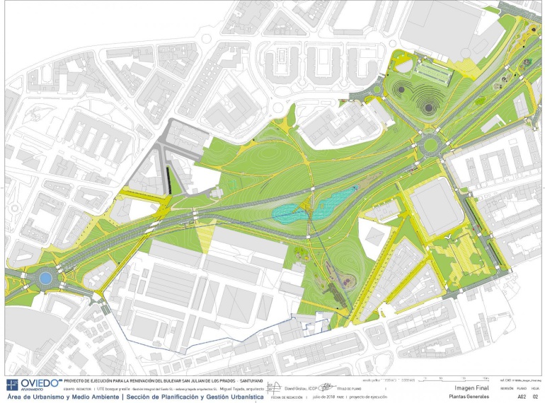 Imagen de la zona central de la actuación prevista Imagen de la zona central de la actuación prevista