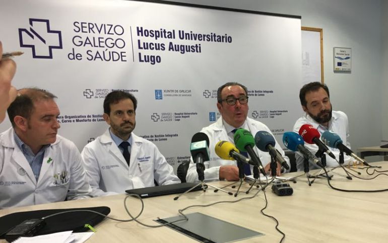 Un momento de la presentación de la ampliación del servicio de Hemodinámica a las tardes en el HULA Un momento de la presentación de la ampliación del servicio de Hemodinámica a las tardes en el HULA