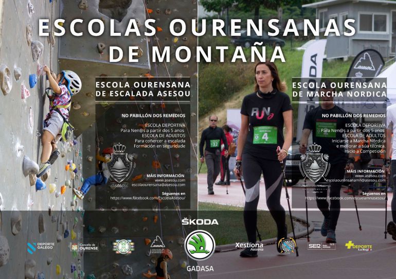A partir del día 17 de septiembre, la Escuela Ourensana de Escalada, abre sus puertas, con un nuevo curso. A partir del día 17 de septiembre, la Escuela Ourensana de Escalada, abre sus puertas, con un nuevo curso.