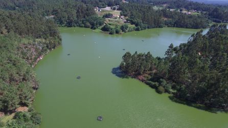 Embalse de A Baxe a vista de Dron. JDrone Embalse de A Baxe a vista de Dron. JDrone