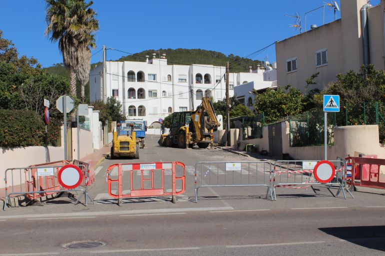 Imagen de archivo de obras en Santa Eulària Imagen de archivo de obras en Santa Eulària