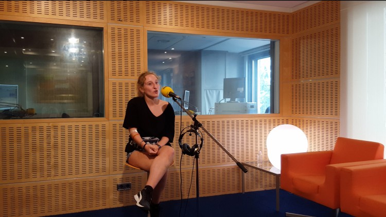 Marta Villanueva en el Set de Unplugged