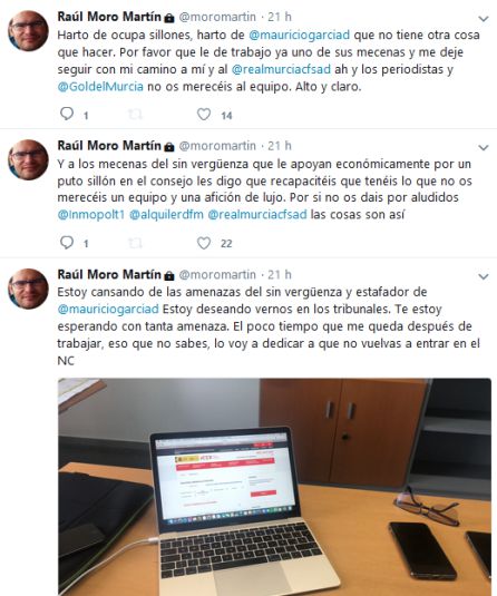 La Junta más tensa del Real Murcia: Gálvez, Moro y la afición contra Mauricio La Junta más tensa del Real Murcia: Gálvez, Moro y la afición contra Mauricio