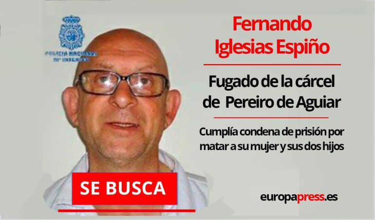 La Policía Nacional ha pedido la colaboración ciudadana para localizar a Fernando Iglesias Espiño, el preso que se ha fugado durante un permiso de fin de semana. La Policía Nacional ha pedido la colaboración ciudadana para localizar a Fernando Iglesias Espiño, el preso que se ha fugado durante un permiso de fin de semana.