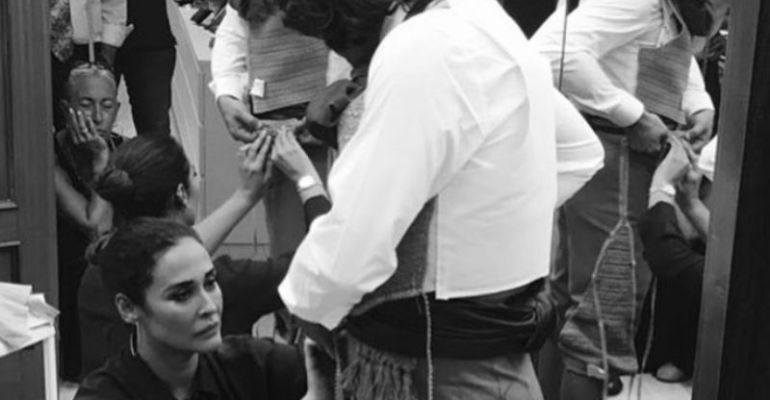 La diseñadora confeccionó el traje goyesco del torero para la Real Maestranza de Caballería de Ronda La diseñadora confeccionó el traje goyesco del torero para la Real Maestranza de Caballería de Ronda