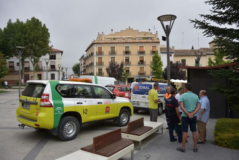 Preparativos de seguridad para la carrera del Cascamorras Preparativos de seguridad para la carrera del Cascamorras