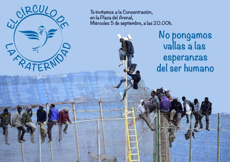 Cartel de la concentración de este miércoles en la plaza del Arenal Cartel de la concentración de este miércoles en la plaza del Arenal
