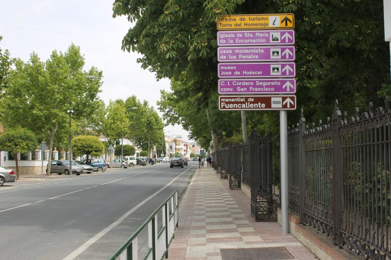 Nuevas señales turísticas en Huéscar Nuevas señales turísticas en Huéscar