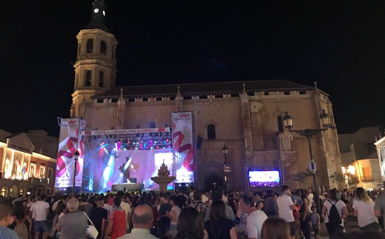 Imagen de la Plaza de España durante la 65 edición de las Fiestas del Vino Imagen de la Plaza de España durante la 65 edición de las Fiestas del Vino