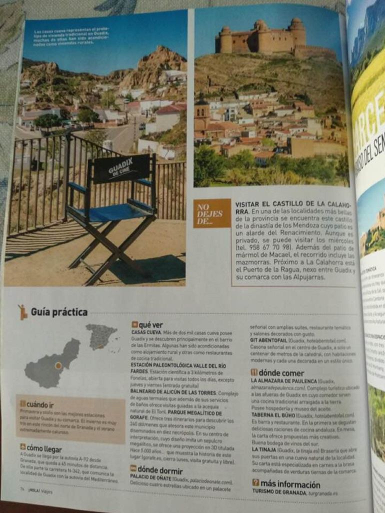 Parte del interior de la publicación. Parte del interior de la publicación.