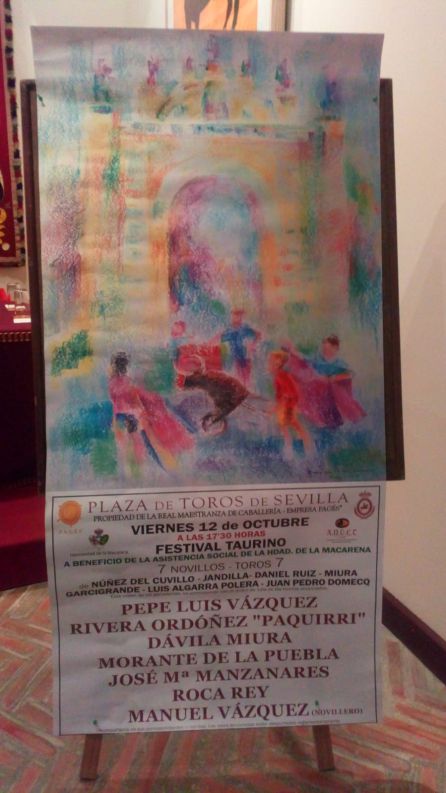 Cartel del festival taurino de la Hermandad de La Macarena Cartel del festival taurino de la Hermandad de La Macarena