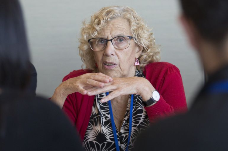 La alcaldesa de Madrid, Manuela Carmena, en una imagen de archivo La alcaldesa de Madrid, Manuela Carmena, en una imagen de archivo