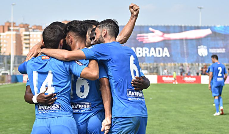 Los jugadores celebran el gol de Cedric en el 87' Los jugadores celebran el gol de Cedric en el 87'