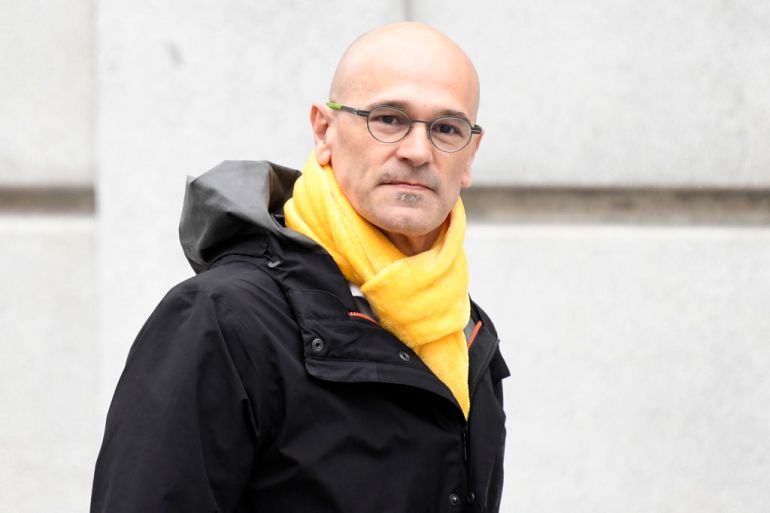 Raül Romeva, arribant al Tribunal Suprem el 23 de marzo de 2018 Raül Romeva, arribant al Tribunal Suprem el 23 de marzo de 2018