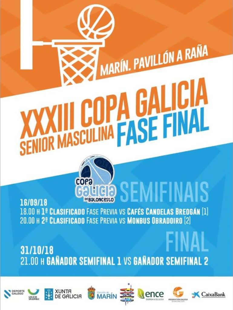 Este domingo día 16 de septiembre en Marín, se disputarán las semifinales de la Copa Galicia, donde el COB, se enfrentará desde las 20:00 horas, al Obradoiro. Este domingo día 16 de septiembre en Marín, se disputarán las semifinales de la Copa Galicia, donde el COB, se enfrentará desde las 20:00 horas, al Obradoiro.