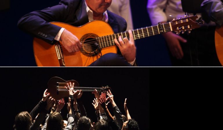 El guitarrista Paco Jarana, en la imagen superior, y la compañía de baile de Joaquín Grilo protagonizan este jueves de Bienal El guitarrista Paco Jarana, en la imagen superior, y la compañía de baile de Joaquín Grilo protagonizan este jueves de Bienal