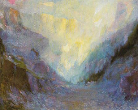'Paisaje', en óleo sobre lienzo, de Luis Roibal. 'Paisaje', en óleo sobre lienzo, de Luis Roibal.
