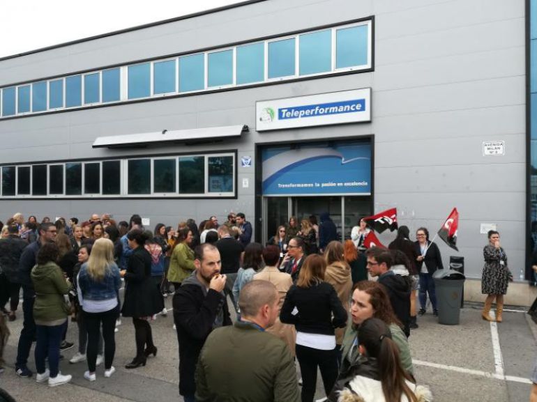 Uno de los paros de la empresa Uno de los paros de la empresa