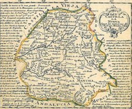 Mapa de Castilla-La Nueva. Mapa de Castilla-La Nueva.