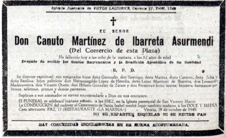 Esquela de Canuto Esquela de Canuto