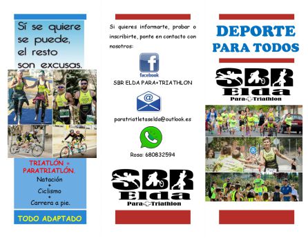 El SBR ELDA PARA + TRIATLÓN sigue fomentando el deporte inclusivo El SBR ELDA PARA + TRIATLÓN sigue fomentando el deporte inclusivo