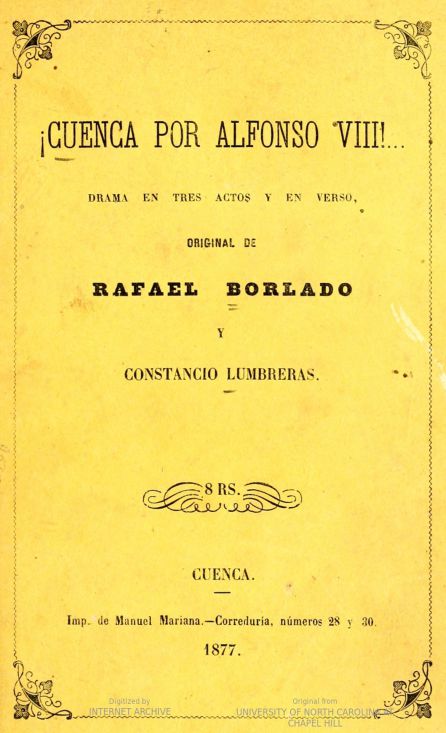 Portada del drama teatral. Portada del drama teatral.