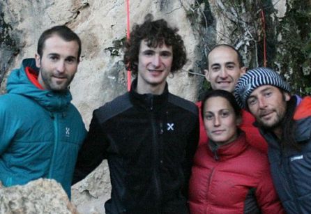 MIembros de la Fundación Planeta Aceituna con Adam Ondra en Jaén. MIembros de la Fundación Planeta Aceituna con Adam Ondra en Jaén.