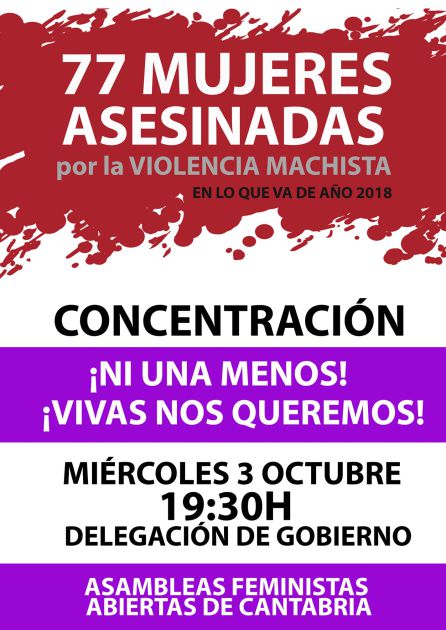 ¡Ni una menos! ¡Ni una menos!