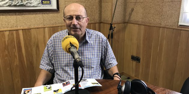 Juanjo Pérez en el estudio de SER Cuenca. Juanjo Pérez en el estudio de SER Cuenca.