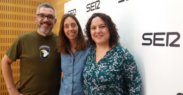 Jorien Timmers junto a Paco Sánchez y Maica Sánchez, tras su entrevista en Hoy por hoy. Jorien Timmers junto a Paco Sánchez y Maica Sánchez, tras su entrevista en Hoy por hoy.