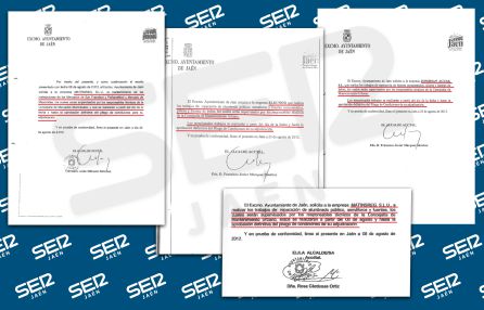 Arriba los tres documentos firmados por Javier Márquez en 2012, similares al de abajo firmado por Rosa Cárdenas y por el que está siendo investigada en el caso Matinsreg. Arriba los tres documentos firmados por Javier Márquez en 2012, similares al de abajo firmado por Rosa Cárdenas y por el que está siendo investigada en el caso Matinsreg.