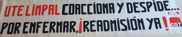 Alicante: Un empleado despedido estando de baja inicia una protesta para que lo readmita UTE Limpial Alicante: Un empleado despedido estando de baja inicia una protesta para que lo readmita UTE Limpial
