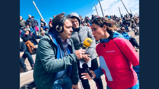 Berta Betanzos analiza para la Cadena SER el Reto Campeonas Movistar Berta Betanzos analiza para la Cadena SER el Reto Campeonas Movistar