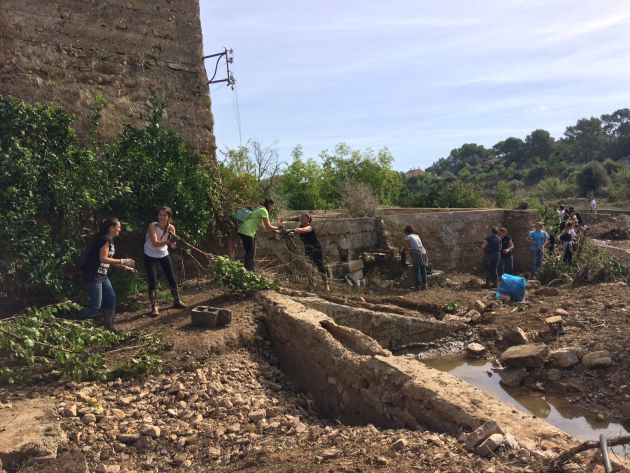 Miles de personas se han acercado a ayudar hoy en las tareas de limpieza Miles de personas se han acercado a ayudar hoy en las tareas de limpieza