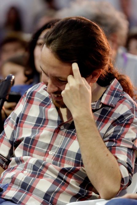 El líder de Podemos, Pablo Iglesias, durante el debate de la universidad de otoño de Podemos El líder de Podemos, Pablo Iglesias, durante el debate de la universidad de otoño de Podemos