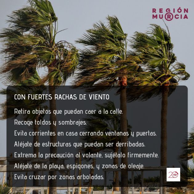 Aviso Amarillo por tormentas, este domingo en la Región de Murcia Aviso Amarillo por tormentas, este domingo en la Región de Murcia