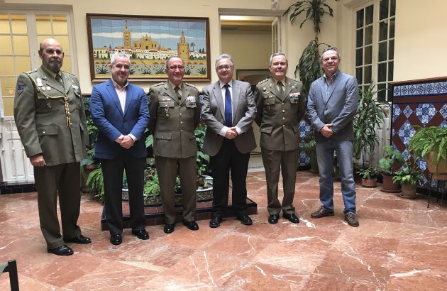 Teniente coronel Astilleros; Diego Suárez; teniente general Juan Gómez de Salazar Mínguez, Jefe de la Fuerza Terrestre del Ejército de Tierra; Antonio Yélamo; coronel José Domingo Díaz Villalón y Salomón Hachuel Teniente coronel Astilleros; Diego Suárez; teniente general Juan Gómez de Salazar Mínguez, Jefe de la Fuerza Terrestre del Ejército de Tierra; Antonio Yélamo; coronel José Domingo Díaz Villalón y Salomón Hachuel
